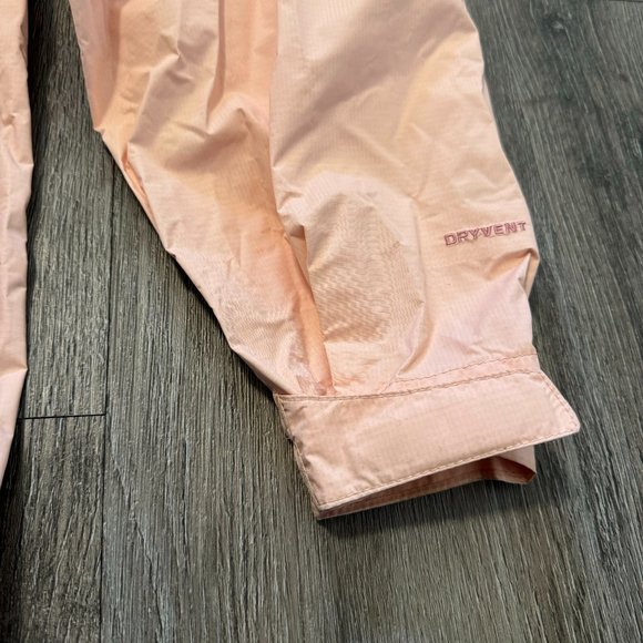 North Face Rain Full Zipper Jacket Light Pink Adjustable Dryvent Women Size XXXL - Picture 8 of 16